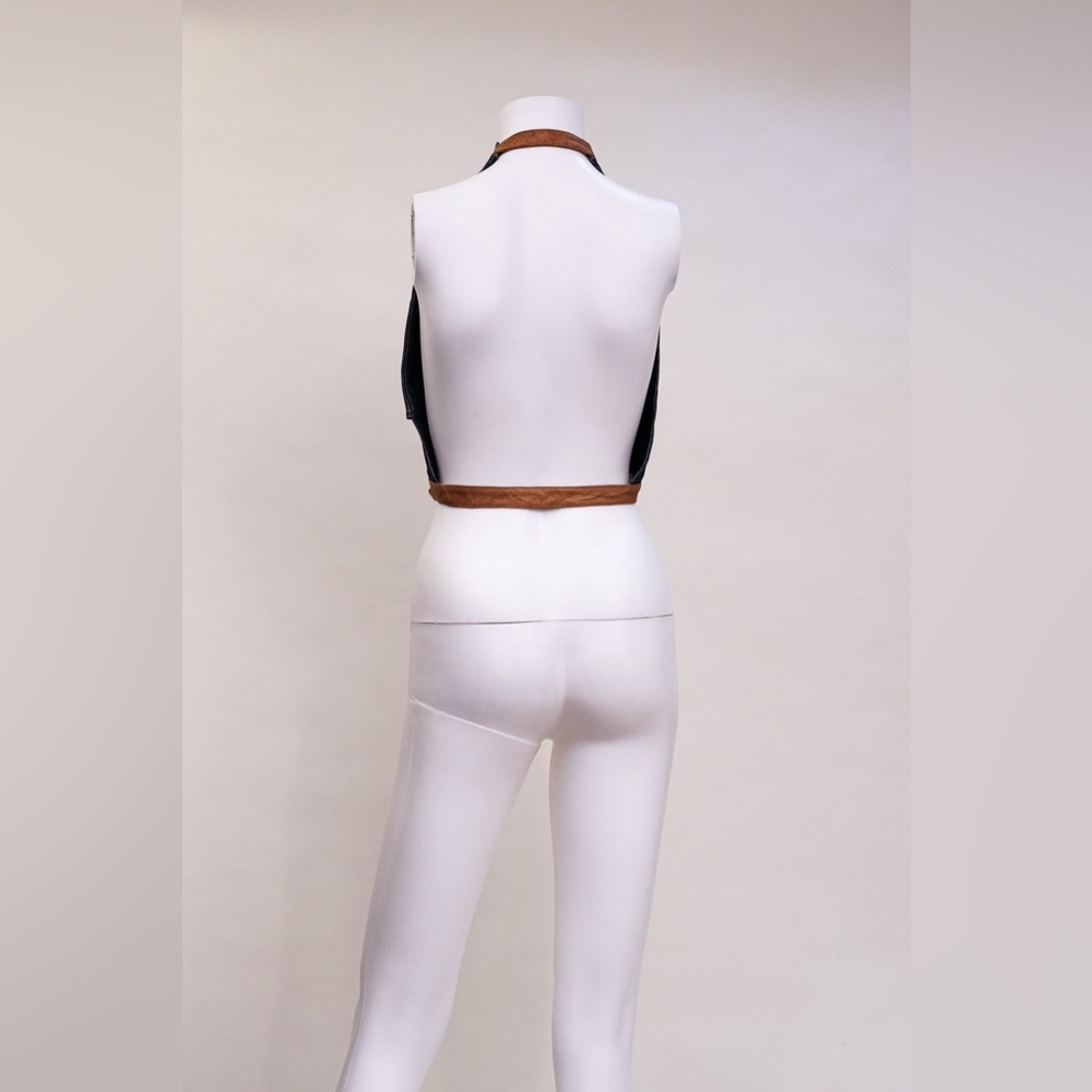 Christian Dior Denim Halter Top - Picture 5 of 7